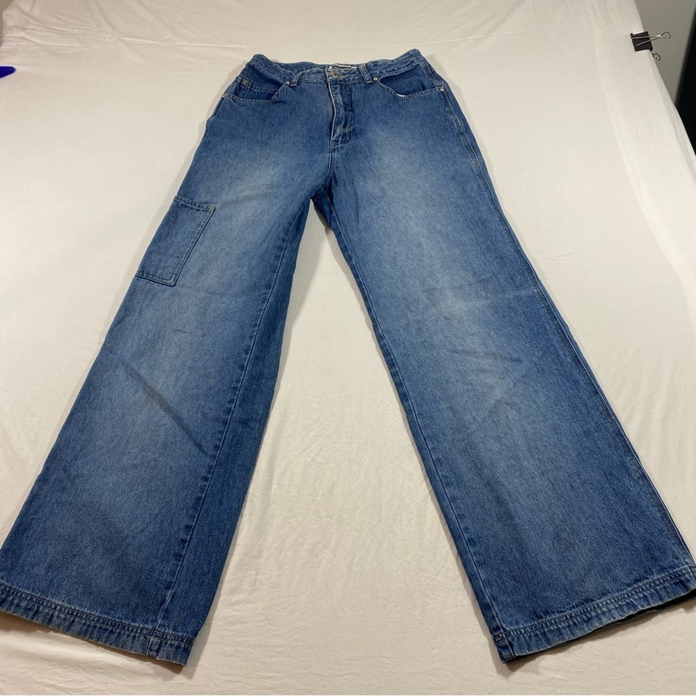 Xhilaration Jeans women’s 5 Wide leg Flare jeans side leg pocket Jeans - Picture 2 of 8